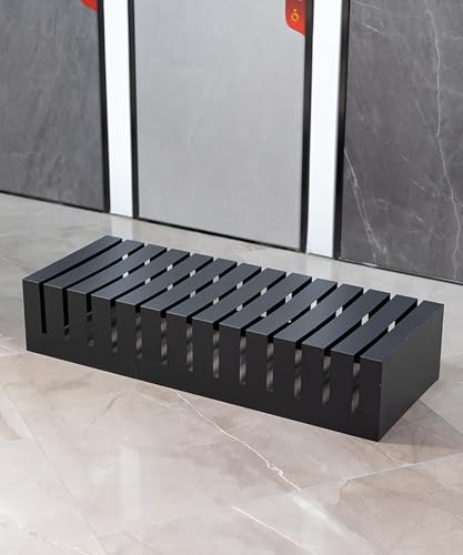Présentoir de carrelage autoportant noir à 13 plis pour showroom