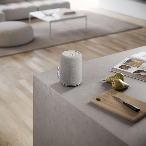 Image of Audio Pro A10 MkII W - Compact WiFi and Bluetooth Speaker, Multiroom, AirPlay 2, Google Cast, Spotify Connect - Light Grey