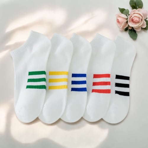 5 Pairs Women Socks No Show Low Cut Lightweight Ankle Socks