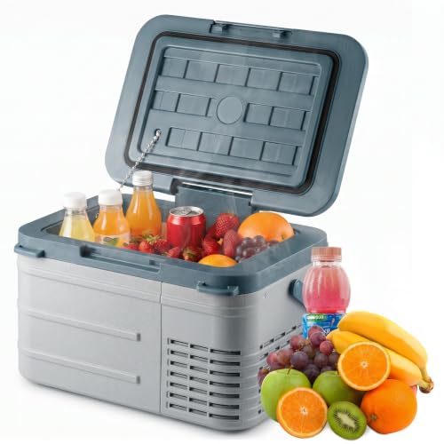Image of Erivess 12v Refrigerator 11 Quart, -4F-68F, Electric Cooler for Car