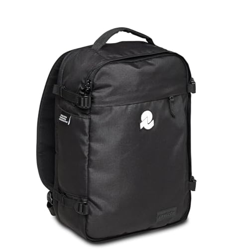 Sac à dos voyage Invicta noir avec poche PC portable et bagage à main