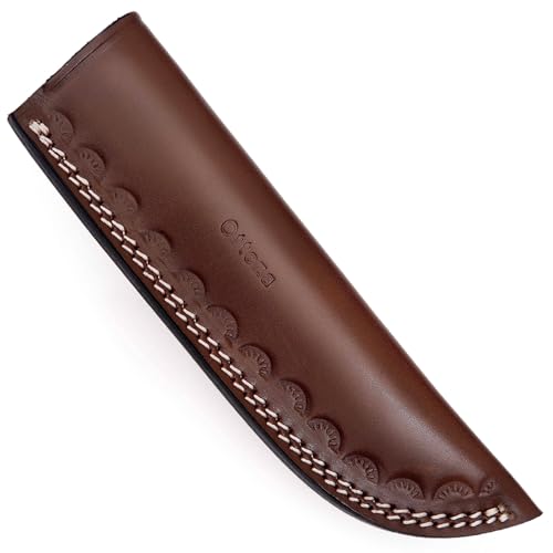 Ottoza TOP GRAIN Leather Knife Sheaths for Fixed Blade Knives, Leather Knife Sheath for Belt...