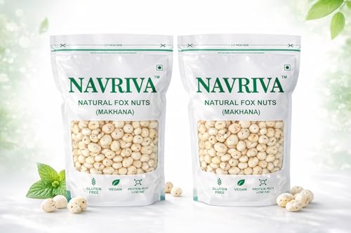 Image of NAVRIVA Phool Makhana| 250g *4|1kg | Premium Large size| Gluten Free| Healthy Snack