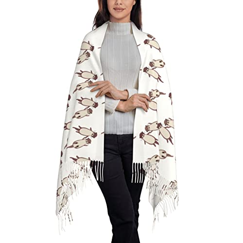 CUTEDWARF happy otter Scarf for Women and Men Warm Long Shawl Winter Wraps Large Scarves Shawl Wraps2