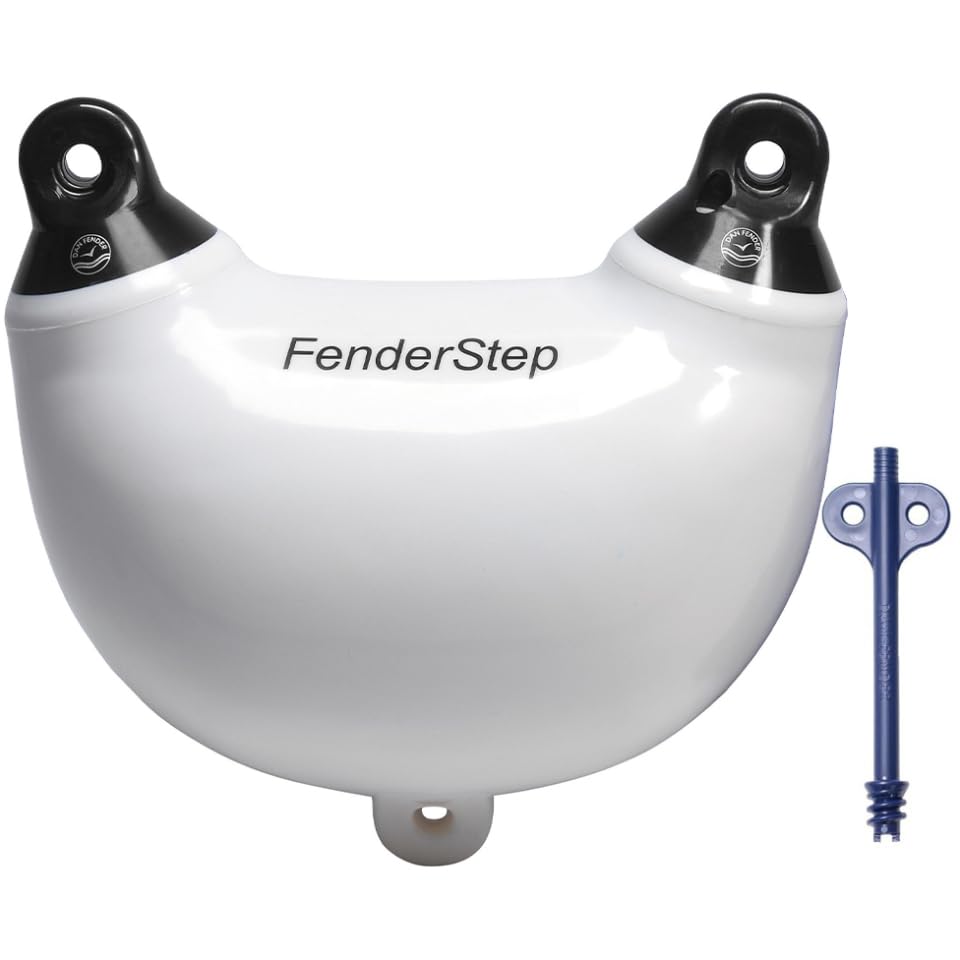 Dan Fender FenderStep - Multi-Purpose Boarding Step and Boat Fender &ndash; Easy Access Stepping Ladder...