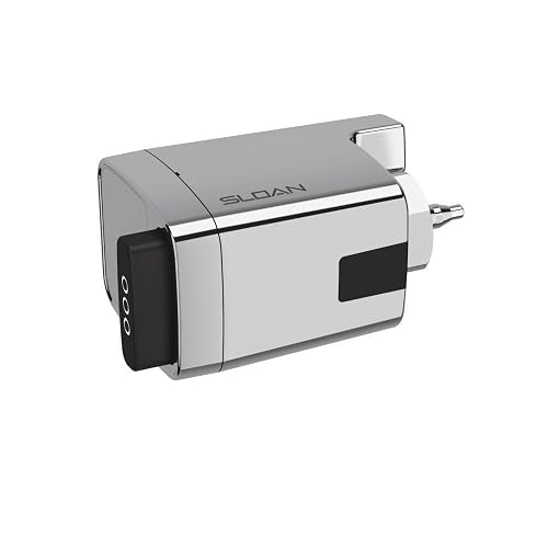 Sloan EBV-500-A Side Mount Sensor Retrofit Flushometer, Polished Chrome | Retrofit, Exposed Sensor Battery Powered, Urinal, Water Closet, 3 Year Battery Life, with 72 Hour Sentinel Flush 3325500