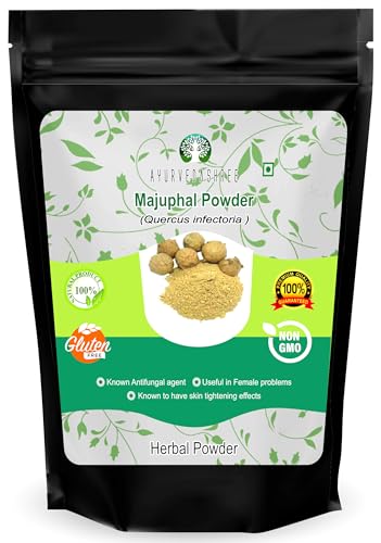 AYURVEDASHREE Majuphal Powder 100 Gm | Galnuts Powder (Quercus infectoria) | 100% Pure Quercus Infectoria/Majuphal/Manjakani