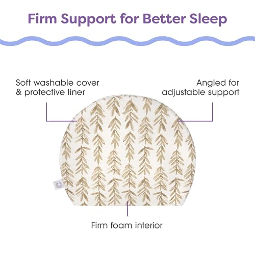 Boppy Wedge Pregnancy Pillow - Compact Support Wedge Maternity Pillow for Back, Knees, Pelvic Floor at Home, Office & Travel with Washable Knit Cover - Taupe Grassland - Image 5
