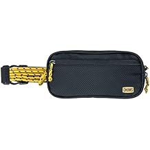 Chums Trail Jam Waist Pack - Tactical Belt Bag and Convertible Crossbody Bag with Zipper Pockets For Running, Hiking, and Travel - Black