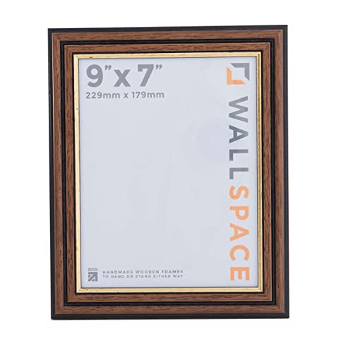 Wall Space 9x7 Brown Frame with Gold Inset, Brown with Gold Line, 9x7 inches - Image 3