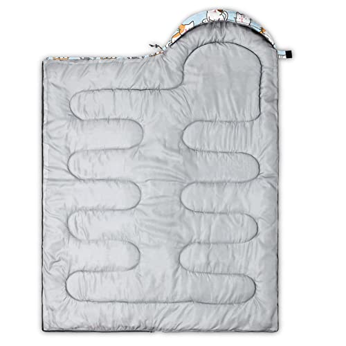 Image of QOOMO Camping Sleeping Bags,3 Season Warm & Cool Weather,Lightweight,Waterproof Sleeping Bags for Adults & Kids,Traveling,and Outdoors,Camping Gear Equipment