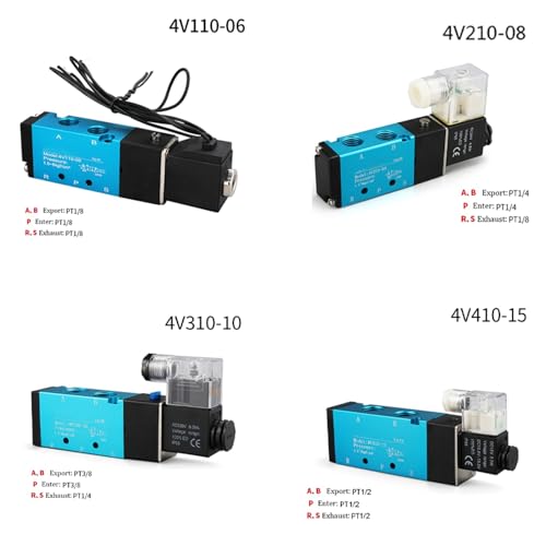 Vanne pneumatique 4V210-08 DC24V anti-fuite air comprimé