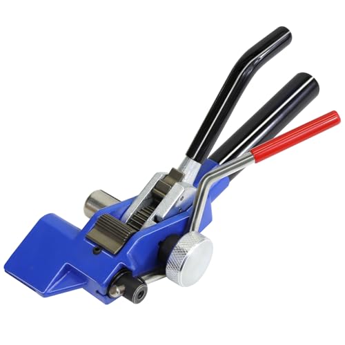 Heavy Duty Banding Strapping Tensioner &amp; Cutter Manual Packaging Tools Windlass for 1/2"-3/4" Width Stainless Steel Band Strap(Winch Wheel)