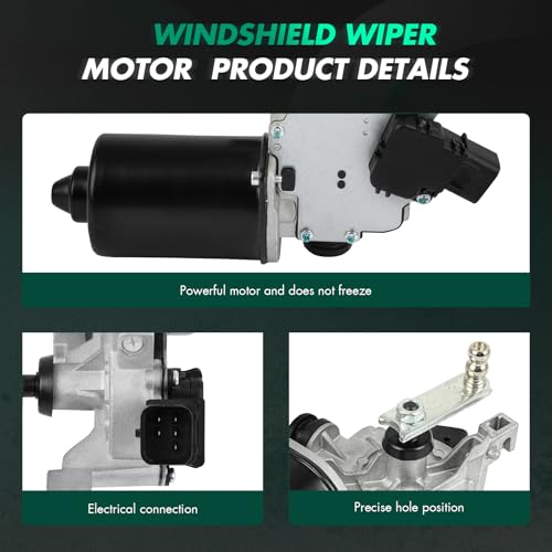 Image of SCITOO Front Windshield Wiper Motor Replacement for 2011-2016 for Hyundai for Genesis Coupe,2007-2010 for Kia for Optima,2006-2011 for Kia for Rio, Wiper Motor 981102M000 5 Pins