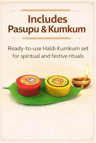 Image of Sainik's Haldi Kumkum Set with Leaf Shape Tray, Multicolor, Pasupu Kumkum Return Gift for Weddings and Festivals, Pack of 20