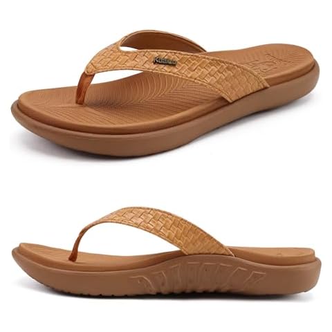 KuaiLu Comfortable Women’s Flip Flops with Arch Support Cover