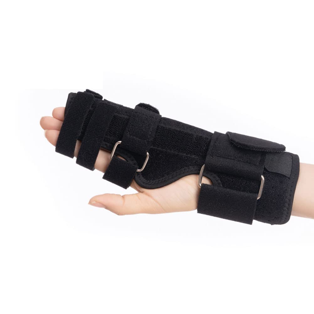 Férula para Dedo con gatillo Profesional, férula para Dedo portátil, cómoda y Transpirable para fracturas metacarpianas para roturas de Dedos, estabilizador de Dedo para Fractura de Pulgar,