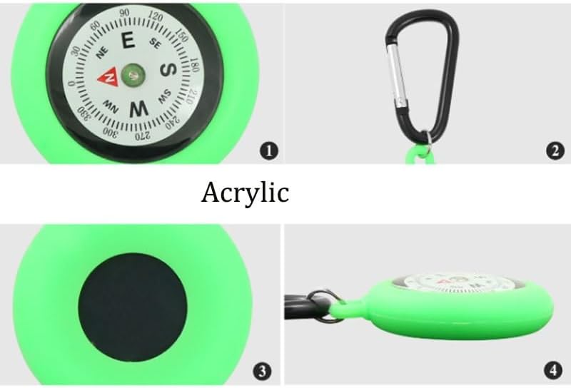 Hanging Pendant Compass Travel Outdoor Equipment Learning Key Alloy Buckle image 2