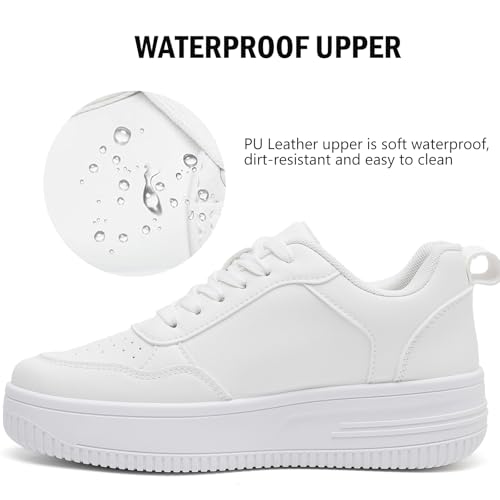 MEMON Womens Fashion Sneakers,Lace Up Platform Sneakers,Lightweight Casual Sneaker,Comfortable Walking Sport Sneakers3