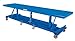 Vestil LDLT-30120 Long Deck Cart, Blue, 2000 lbs Load Capacity, 31 - 49" Height Range, 120" Length x 30" Width