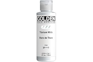 GOLDEN Fluid Acrylics: Unleash Your Inner Artist with Titanium White's Brilliance