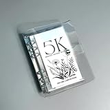 12-Monats-Umschläge, Geldspar-Herausforderungsbuch, 2024 neues Spargeld-Herausforderungsbuch, 2,5 K/5 K/10 K wiederverwendbarer Sparbinder (B, 5K)