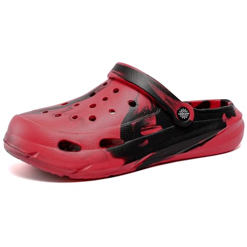 Image of Kids Boys Girls Classic Camo Garden Clogs & Mules | Lightweight Summer Shoes - Quick-Dry Non-Slip Beach Clogs