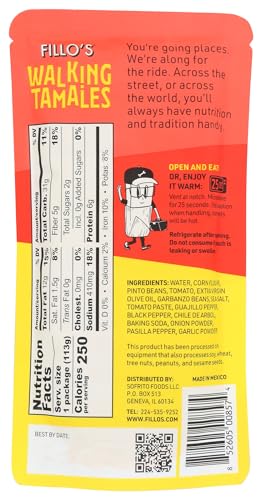 Fillos Bean Salsa Roja Walking Tamales, 4 OZ - image 2