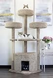 Prestige Cat Trees 130014-Tan Main Coon Cat House Cat Tree