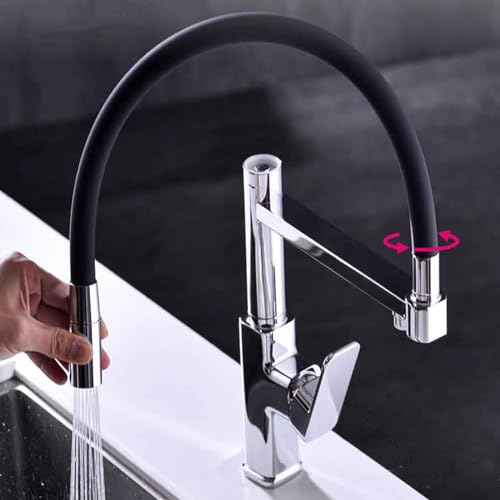 Filtre à eau et double spray sur ce robinet de cuisine extensible multifonction