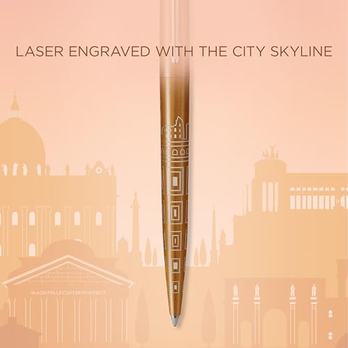 Parker Jotter Penna A Sfera Edizione Speciale Rome Bronze Ct Punta Media Con Inchiostro Blu Confezione Regalo - 5