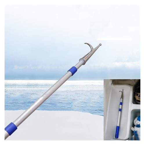 DJPHOFS Bicheros Poste Náutico Portátil Y Retráctil para Atraque Poste Extensible Robusto De Grado Marino con Gancho Resistente Al Agua(3m(9.8ft))