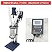 EQCOTWEA 2L Double-Layer Glass Reactor, 110V Glass Reaction Kettle, Jacketed Lab Reaction Vessel with Digital Display & -0.098MPa Vacuum, 0-600RPM, for Chemistry, Distillation, Industrial Synthesis