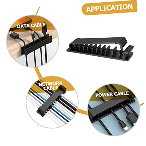 UPKOCH Organizador de Cables 12 piezas para gestión de cables bajo mesa, fácil de instalar miniatura 5