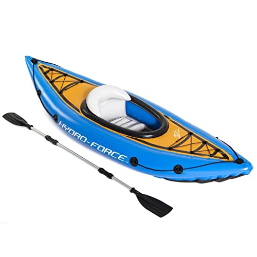 AB Tools Cove Champion Inflatable Kayak 1 Person with Pump Paddle Canoe Boat Single