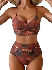 Brick Red Leaf Printed