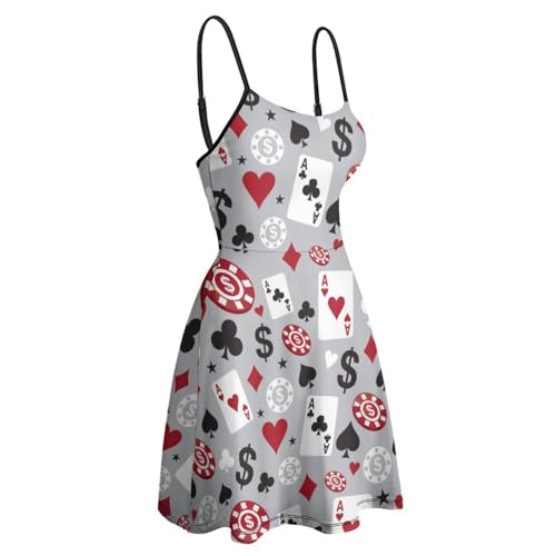 NiYoung Women's 2024 Summer Casual Beach Dresses Spaghetti Strap Backless Mini Sun Dress