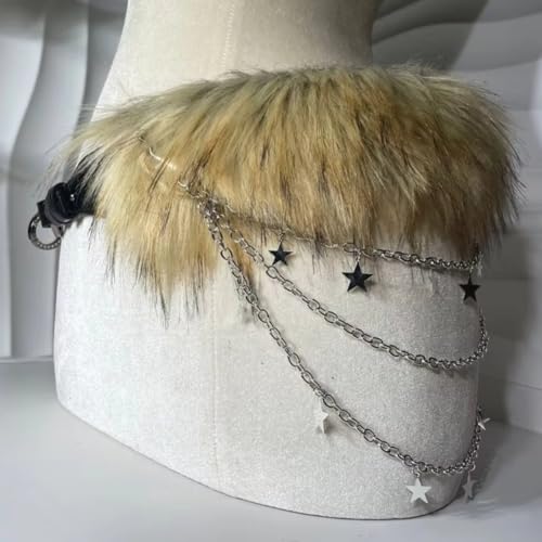Ceinture rétro en fourrure pour structurer une robe vintage trop ample