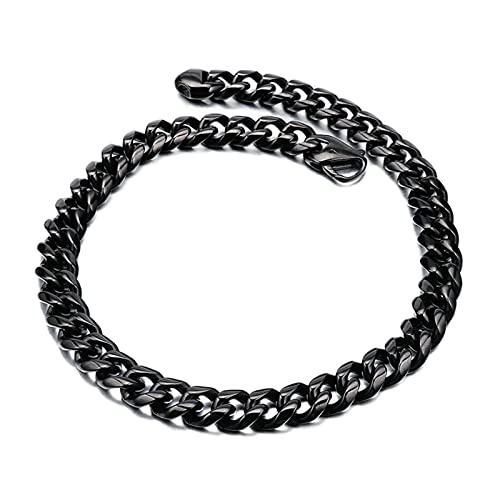 Chaîne maille gourmette acier inoxydable or noir le cadeau hiphop fantaisie idéal