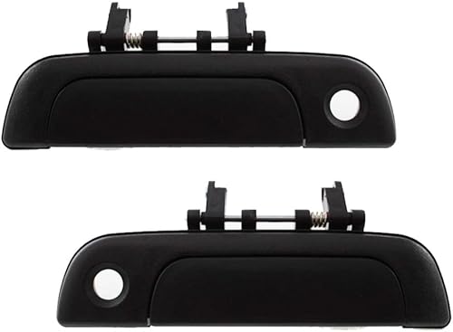 For Suzuki Esteem 1995-2002 - Manija de puerta exterior para el lado del conductor y del pasajero Par Delantero Negro texturizado Con orificio