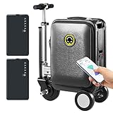 1️⃣ 【Mobilité intelligente et fluide à l'aéroport】Conçue pour faciliter vos déplacements à l'aéroport, cette valise électrique intelligente SE3S de 20 L contribue à réduire la fatigue liée à la marche pendant vos voyages. Sa poignée télescopique réglable et ses commandes intuitives s'adaptent aux utilisateurs de différentes tailles, pour une expérience de voyage fluide et maîtrisée.