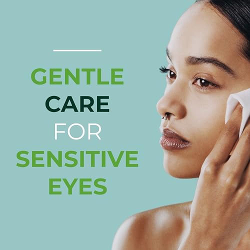 noveha 60pcs tea tree oil eyelid amp lash wipes  with hyaluronic acid green tea amp chamomile for blepharitis itchy amp stye eyes individually wrapped natural eyelash makeup remover amp daily cleanser