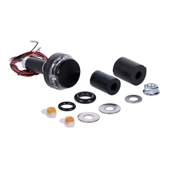 Generico Flecha Izquierda Moto Gadget mo.Blaze Disc LED universal para manillar, Homologación ECE, estilo moderno Alta visibilidad, OEM 6002021, Instalación fácil