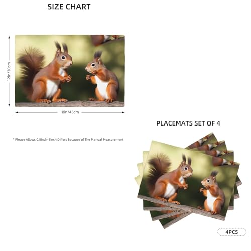 Sets de table en lin synthétique de qualité supérieure lot de 4 - 3