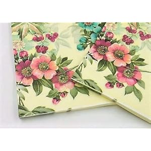 WallyE Shabby Chic Floral Paper Napkins,Mint Floral Printed Country Garden Inspired for Thanksgiving Garden Party or Wedding,20 Pack WallyE Shabby Chic Floral Paper NapkinsMint Floral Printed Country Garden Inspired for Thanksgiving Garden Party or Wedding20 Pack