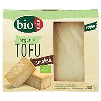 BIOASIA Bio Tofu, geräucherter Bio Tofu, Von Natur aus vegan und glutenfrei, 1 x 200 g