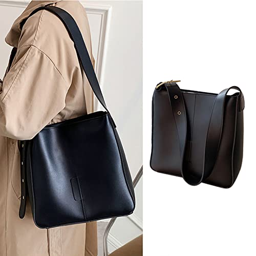 ショルダーバッグ レディース 斜めがけ かわいい 軽量 大人 斜めがけバッグバッグ レディスバック ショルダーバック 合皮 斜め掛けバッグ かばん PU皮 トートバッグ 収納 防水 通勤 旅行 デート ブラウン/カーキ/ブラックのサムネイル