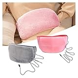 Terrarium-Heizmatten Uteruswärmer Heizgürtel USB Handwärmer Elektrisches Heizkissen Waschbares Wärmetherapiekissen for Frauen Menstruationskrämpfe Schmerzlinderung Reptilien-Heizkissen ( Color : Grå )