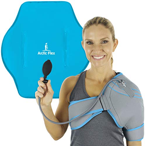 Arctic Flex Cold Shoulder Brace - Ice Pack for Rotator Cuff Support, Tendinitis, Dislocated Joint, L - //medicalbooks.filipinodoctors.org
