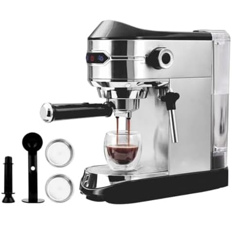 Espresso Coffee Machine, 15 Bar with Milk Frother, 92°C Constant Temperature Extraction, 1L Removable Water Tank